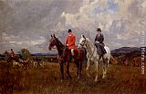 Lionel Edwards On The Downs painting